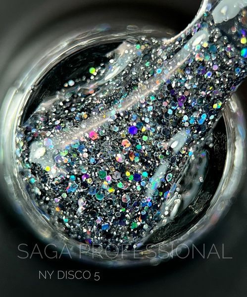 Світловідбиваючий гель-лак SAGA Professional New York Disco gel polish #5, 9 мл SG-GDISC-05 фото