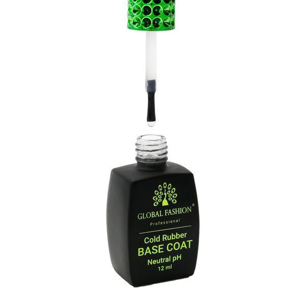 Базове покриття Global Fashion Cold Rubber Base Coat without Chemical, 12 мл 2030 фото
