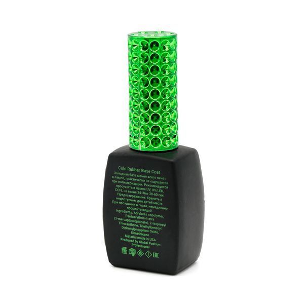 Базове покриття Global Fashion Cold Rubber Base Coat without Chemical, 12 мл 2030 фото