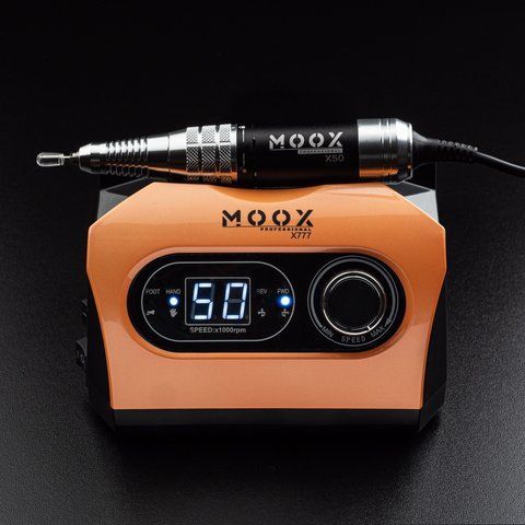 Фрезер для манікюру та педикюру MOOX X 777 50 000 об/мин 70W Жовтогарячий Moox-777-O фото