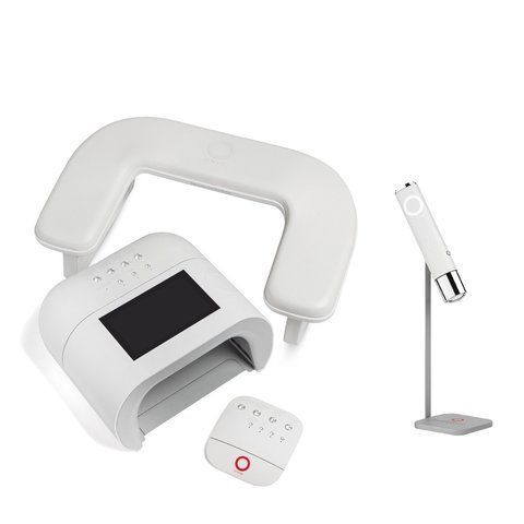Набір техніки O NAIL: UV/LED-лампа AI Smart Curing Lamp, пульт ДК, портативна лампа для манікюру, підлокітник (WHITE) ONIL-SET4-WHITE фото