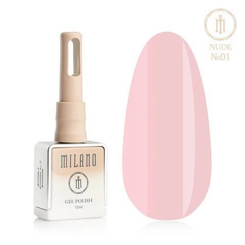 Гель-лак MILANO Premium Gel Polish Nude 01, 10 мл C-000011343 фото