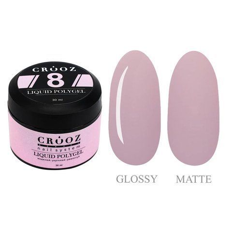 Жидкий полигель CROOZ LIQUID POLYGEL #8, банка, 30 мл CR-LQP-B-08 фото