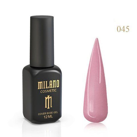 Цветная каучуковая база MILANO Cover Base #45, 12 мл C-000003293 фото