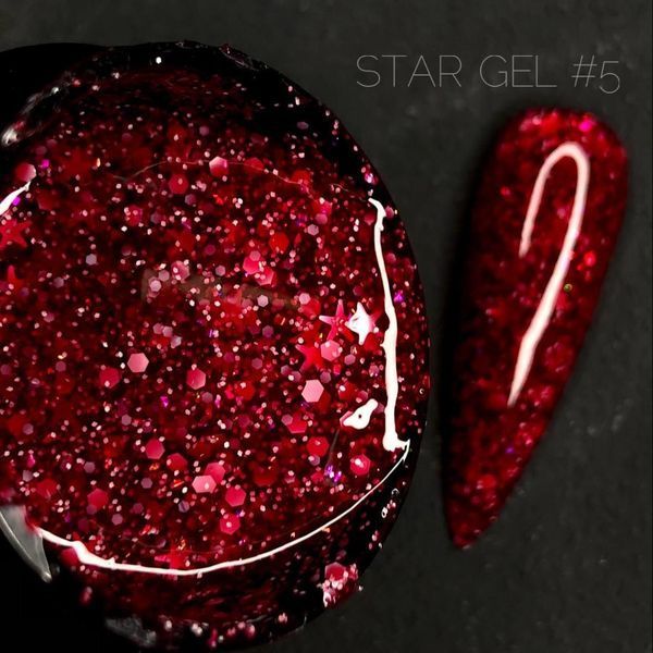 Гель для дизайну CROOZ STAR GEL #5, 5 г CR-STAR-05 фото