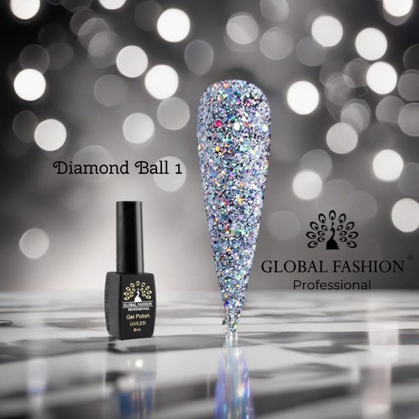 Гель лак Diamond Ball Global Fashion 8 мл, 001 11595 фото