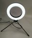 Кольцевая LED лампа 16 см, 5 Вт, настольный штатив LED-16-S фото 4