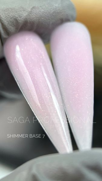Базове покриття з шимером Saga Cover Base Shimmer #7, 15 мл SAGA-COSH-07 фото