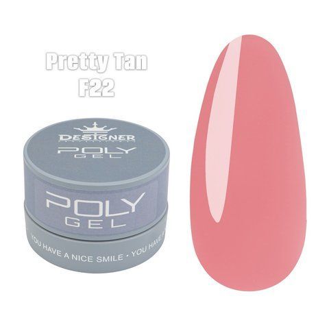 Полігель Designer Professional Polygel F22, в банці 30 мл DP-P30-BF22 фото