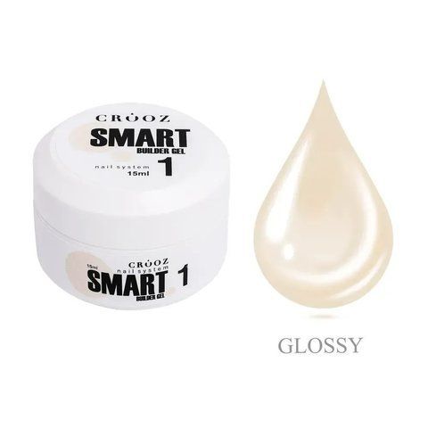 Гель для нарощування та зміцнення нігтів Crooz Smart Builder Gel #1, 15 мл CR-SBG-15-01 фото