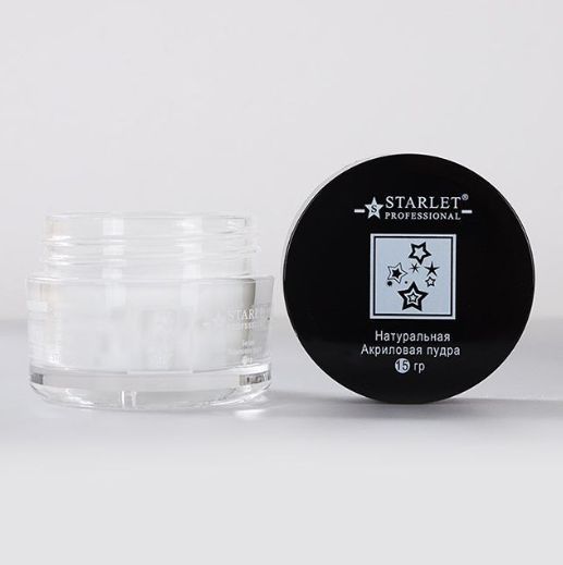 Акрилова пудра Starlet Professional "Натуральна" 15г SP-AP-15-N фото
