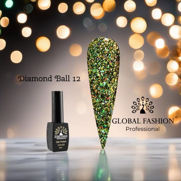 Гель лак Diamond Ball Global Fashion 8 мл, 012 11606 фото