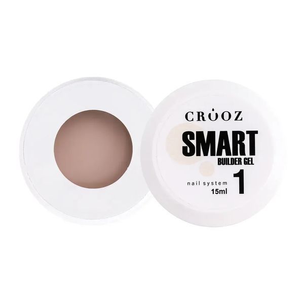 Гель для нарощування та зміцнення нігтів Crooz Smart Builder Gel #1, 15 мл CR-SBG-15-01 фото