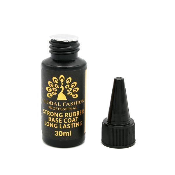 Базове покриття Global Fashion Strong Long Lasting Rubber Base, 30 мл 8111 фото