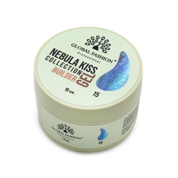 Гель для моделирования ногтей Global Fashion Nebula Kiss Builder Gel #15, 15 г 26227 фото