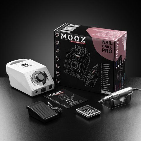 Фрезер для манікюру і педикюру MOOX X 803, 50 000 об/хв, 70W, Білий Moox-803-W фото