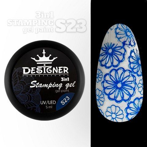 Гель для стемпінгу Designer Professional Stamping Gel Paint 3 in 1, S23, 5мл DP-STM-S23 фото