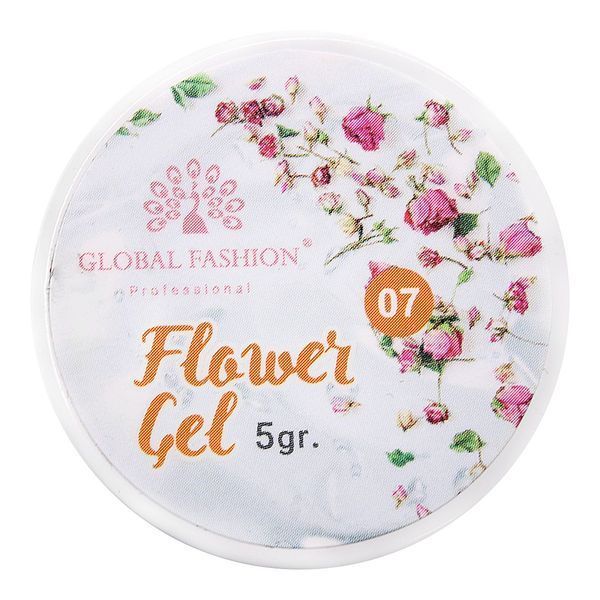 Гель-краска с сухоцветами Global Fashion Flower Gel 07, 5 г 14250 фото