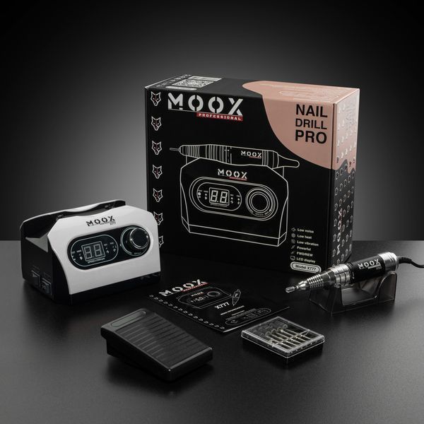 Фрезер для манікюру та педикюру MOOX X777 50000 об/хв 70W Білий Moox-777-W фото