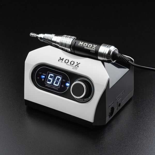 Фрезер для манікюру та педикюру MOOX X777 50000 об/хв 70W Білий Moox-777-W фото