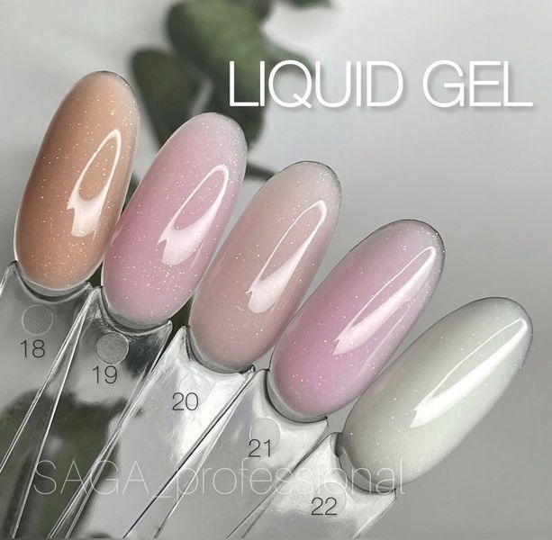 Гель для нарощування та зміцнення нігтів SAGA Professional Liquid Gel #25, 15 мл SG-BLIQ-25 фото