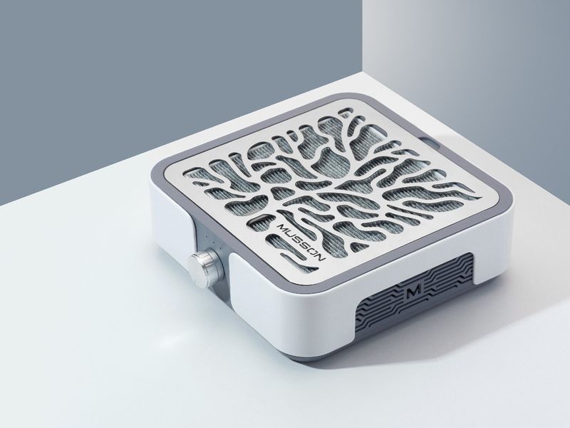 Профессиональная маникюрная вытяжка MUSSON X3 Graphite (скорость потока в 3 раза выше, чем CYCLONE), 72 Вт MUSSON-X3-G-2 фото