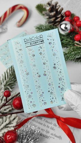 Слайдер для ногтей фольгированный новогодний RichColor #098 SL-RICH-098 фото