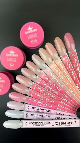 Рідкий полігель Designer Professional Liquid Polygel K3, в банці 30 мл DP-PL30-K03 фото