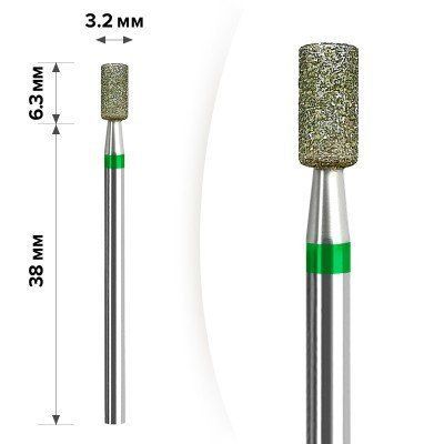 М-19 Алмазная насадка Цилиндр Green 3,2*6,3 М-19 Алм Цил Gre 3,2*6,3 фото