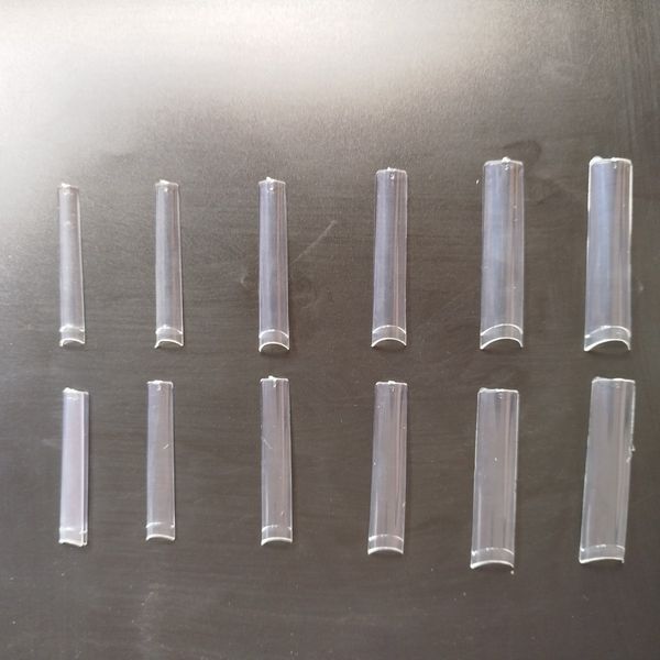 Тіпси гелеві Global Fashionl Soft Gel Tips, квадрат з короткою лінією, 12 розмірів, 240 шт GF-SGT-03 фото