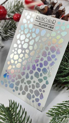 Слайдер для ногтей фольгированный новогодний RichColor #093 SL-RICH-093 фото