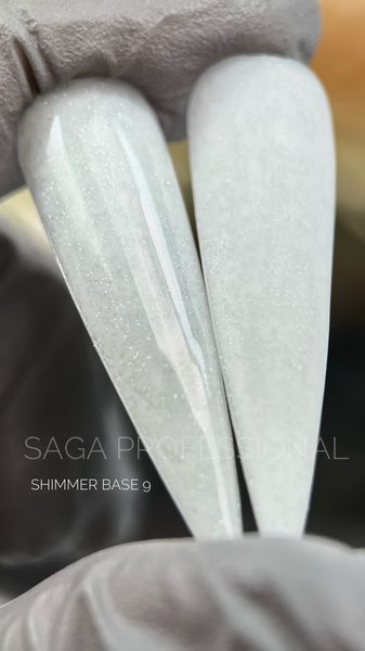 Базове покриття з шимером Saga Cover Base Shimmer #9, 15 мл SAGA-COSH-09 фото