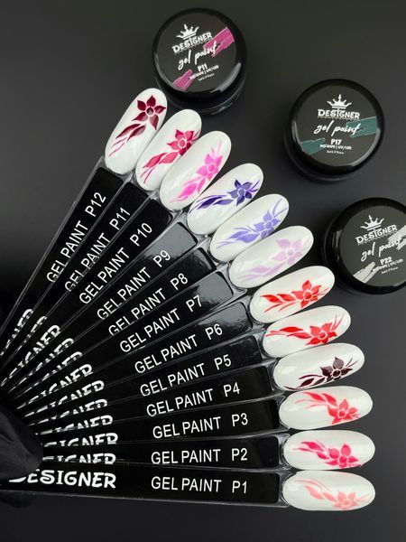 Гель-фарба для дизайну Designer Professional Gel Paint No Wipe 01, 5 мл DP-GP-01 фото