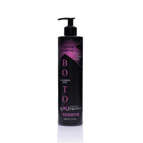 Шампунь для поврежденных волос EXTREMO Botox Keratin, 500ml EX428 фото