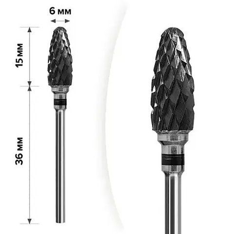 М-218 Фреза керамическая чёрная Кукуруза XC Black 6*15 М-218 Ф/К Кук XC Blk 6*15 фото