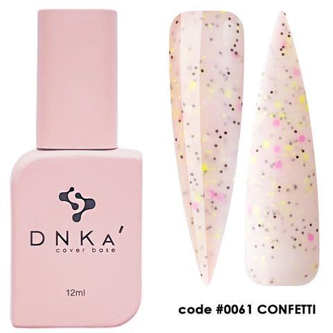 Универсальная камуфлирующая база DNKa&rsquo; Cover Base #061, Confetti, 12 мл DN-061 фото