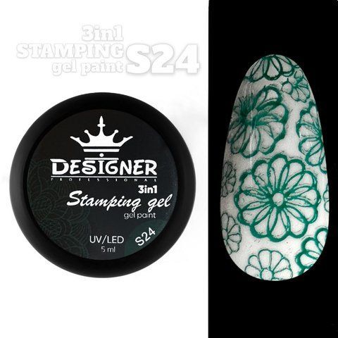 Гель для стемпінгу Designer Professional Stamping Gel Paint 3 in 1, S24, 5мл DP-STM-S24 фото