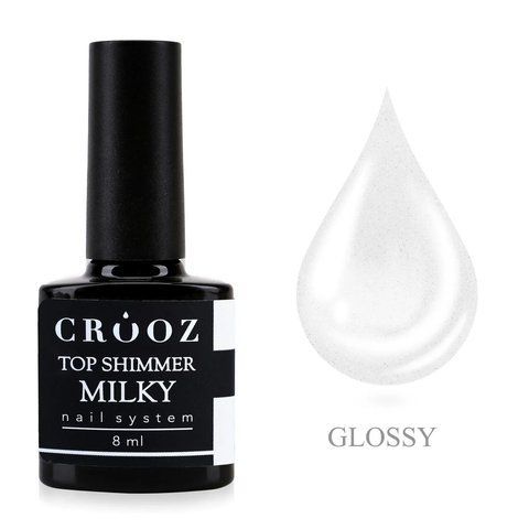 Топовое покрытие с шиммером Crooz Top Shimmer Milky, 8 мл CR-33819 фото