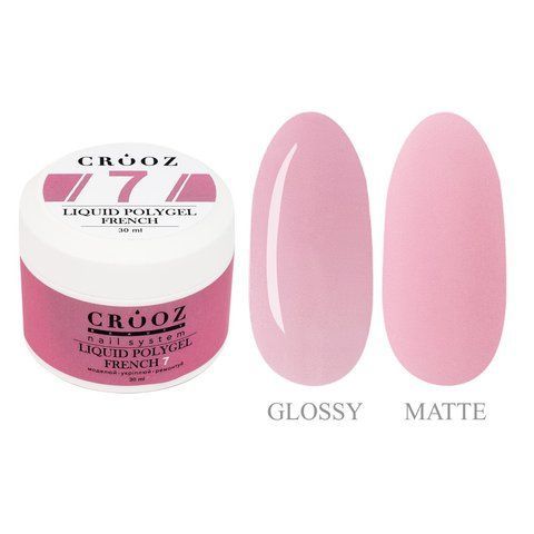 Жидкий полигель CROOZ LIQUID POLYGEL FRENCH #7, 30 мл CR-LPGFR-07-30 фото