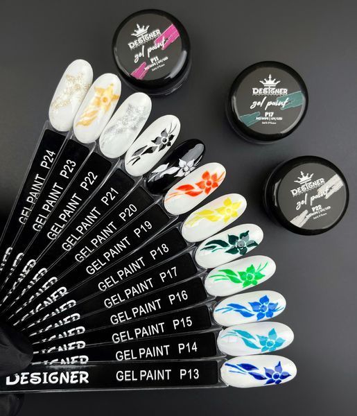 Гель-фарба для дизайну Designer Professional Gel Paint No Wipe 01, 5 мл DP-GP-01 фото