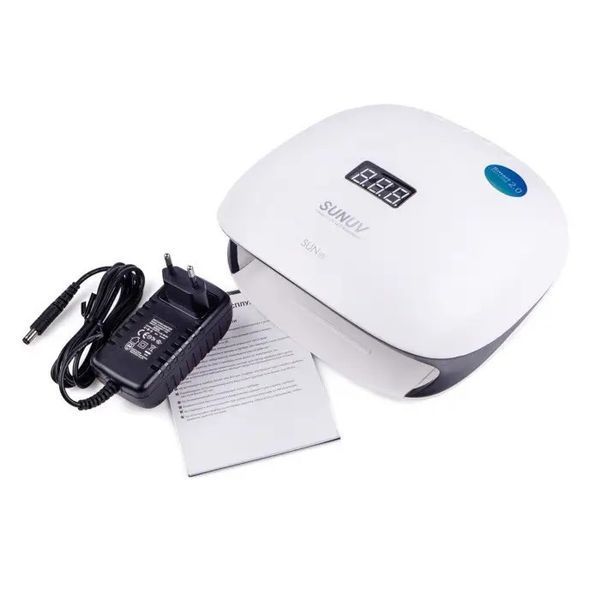 LED UV лампа для манікюру SUNUV SUN 4S 48W (оригінал), Біло-чорна SUNUV-4S-WB фото