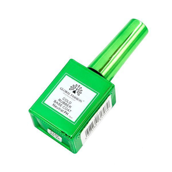 Холодна база для гель лаку Global Fashion Cold Rubber Base Coat, 15 мл 2201 фото