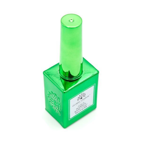Холодна база для гель лаку Global Fashion Cold Rubber Base Coat, 15 мл 2201 фото