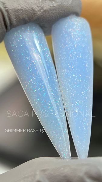 Базове покриття з шимером Saga Cover Base Shimmer #15, 15 мл SAGA-COSH-15 фото