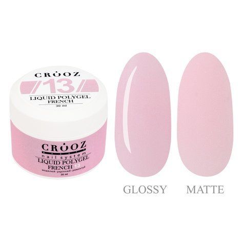 Жидкий полигель CROOZ LIQUID POLYGEL FRENCH #13, 30 мл CR-LPGFR-13-30 фото