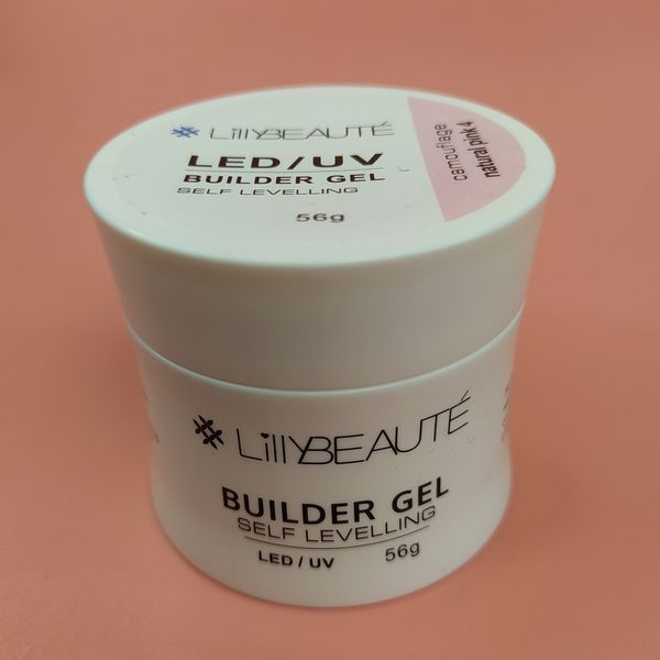 Гель для нарощування нігтів Lilly Beaute LED/UV Builder Gel Camouflage Natural Pink 4, 56 g LB-GEL-NP4 фото