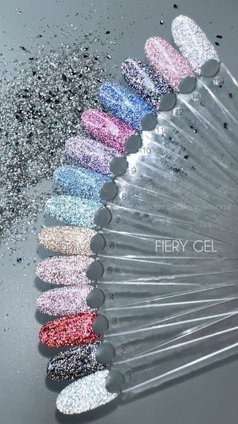 Светоотражающий гель-лак SAGA Professional Fiery gel polish #27, 9мл SG-GFIER-27 фото