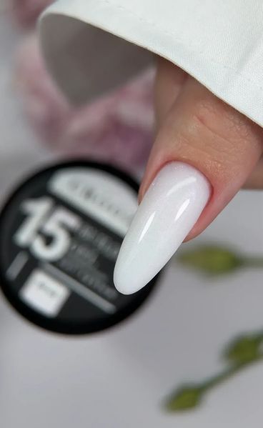 Гель для нарощування CROOZ Builder Gel #15 Shimmer Snow, 15 мл CR-33846 фото