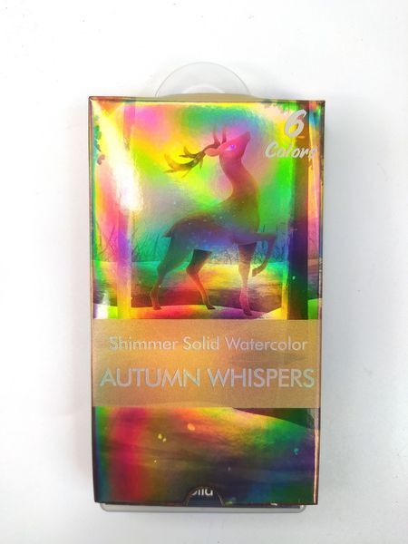Акварель із шиммером Shimmer Solid Watercolor #2, AUTUMN WHISPERS (6 кольорів) AKV-SH-02 фото