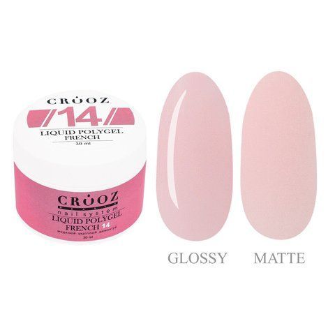 Жидкий полигель CROOZ LIQUID POLYGEL FRENCH #14, 30 мл CR-LPGFR-14-30 фото